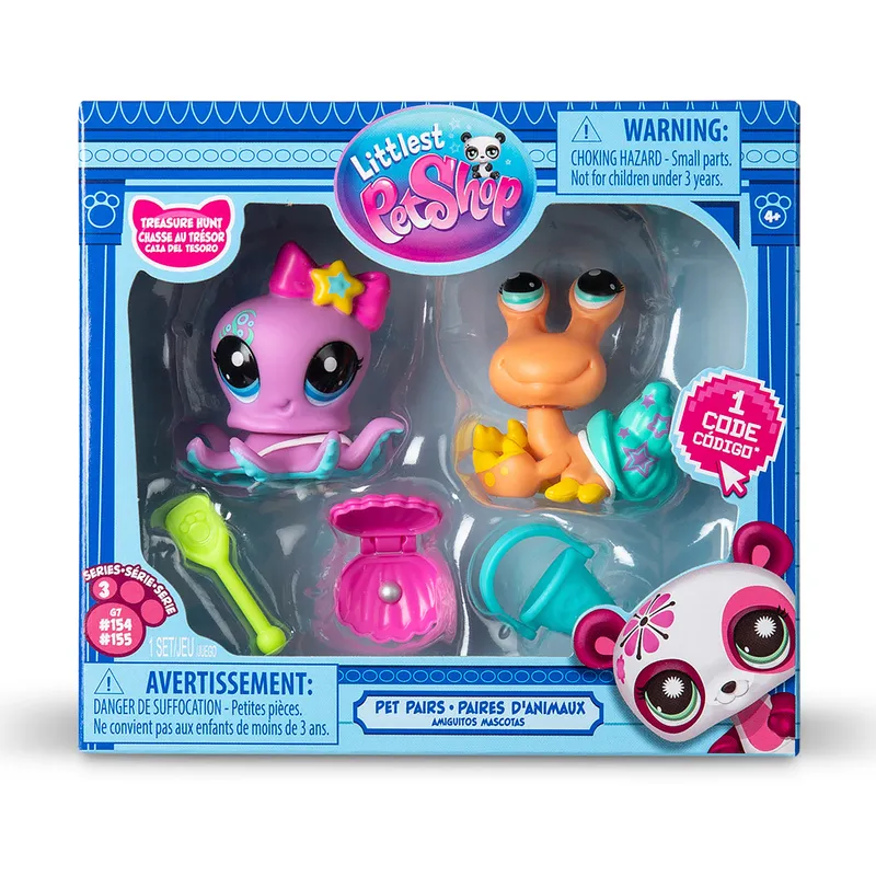LITTLEST PET SHOP - Juguetes Littlest Pet Shop Pet 2 Pack Wave 3 Treasure Hunt