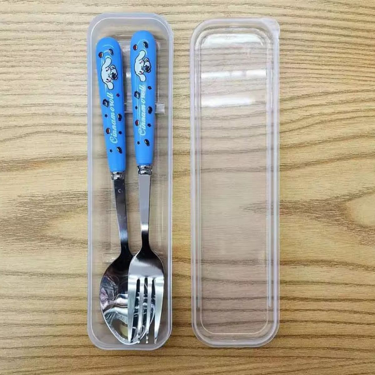 GENERICO - Caja cubiertos 2unds de inoxidable para niños