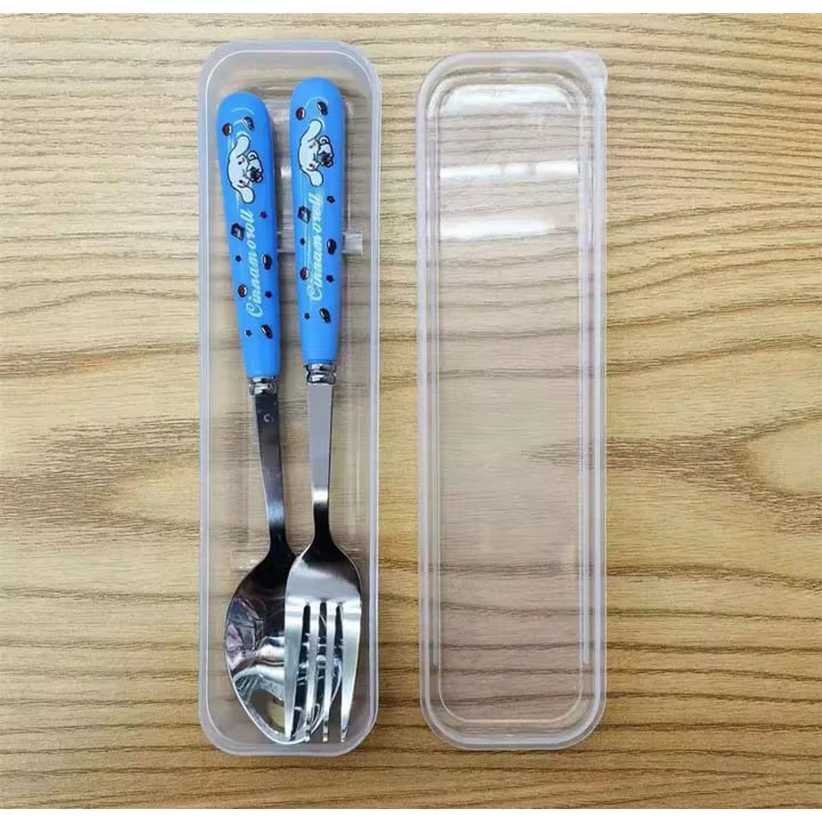 GENERICO - Caja cubiertos 2unds de inoxidable para niños