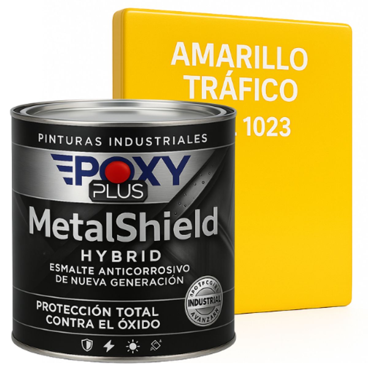 EPOXY - Pintura Anticorrosiva  MetalShield™ Hybrid - 1/4 GALON - AMARILLO TRAN
