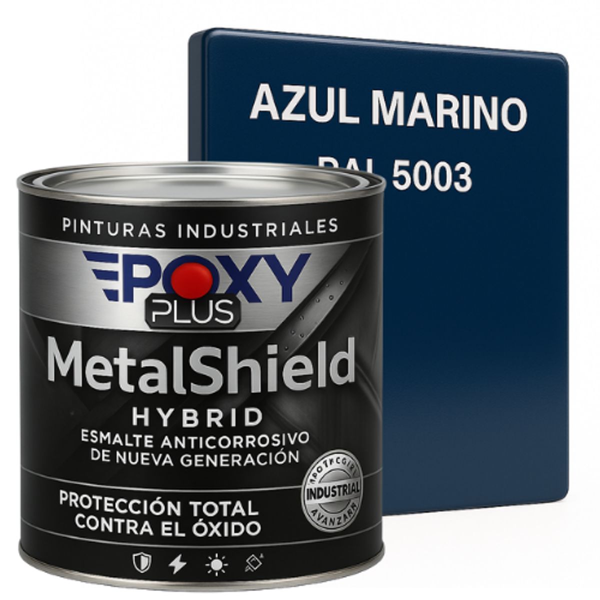 EPOXY - Pintura Anticorrosiva  MetalShield™ Hybrid - 1/4 GALON - AZUL MARINO