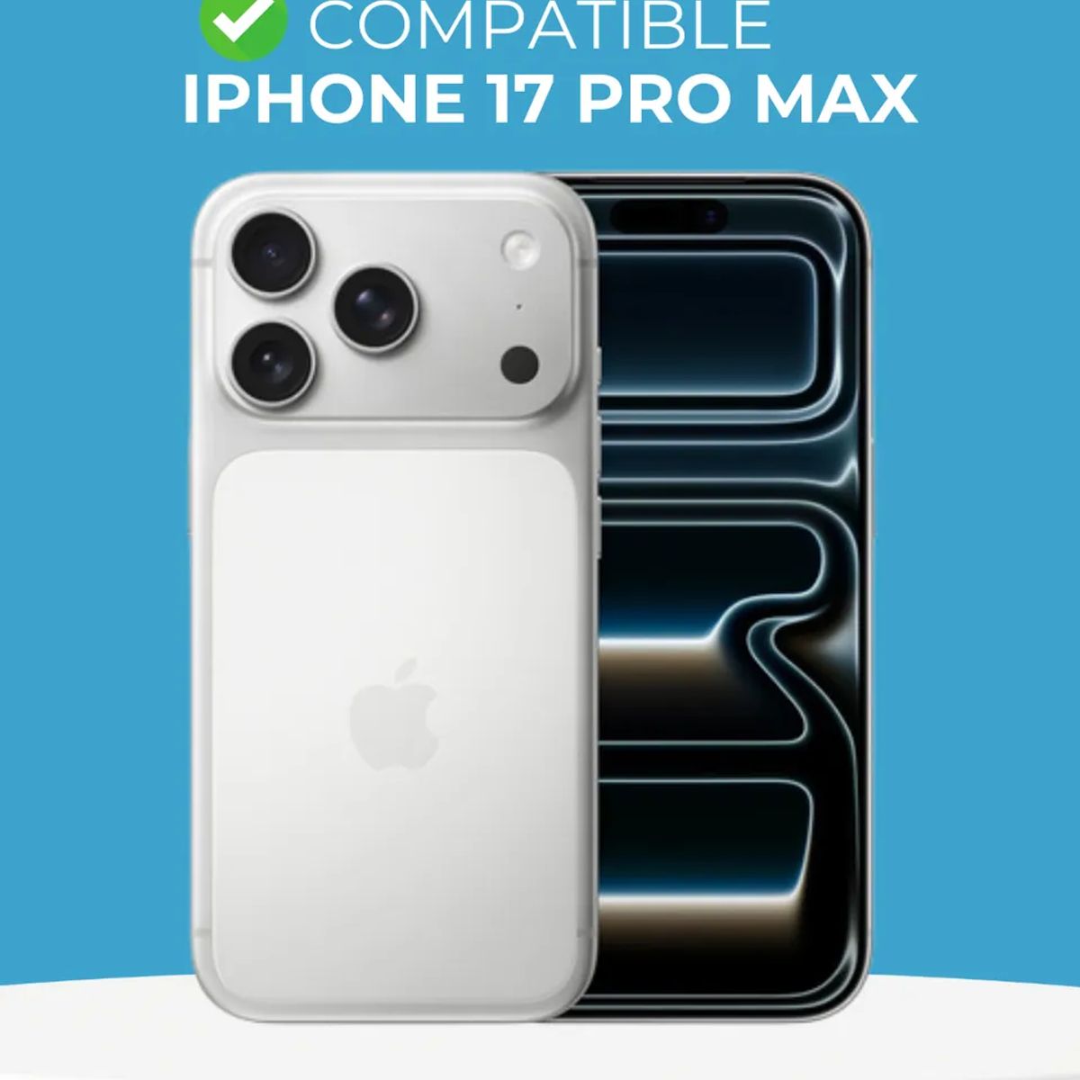 COMPUTECH - Funda / Carcasa Premium Para iPhone 17 Pro Max Color Menta Antihuellas