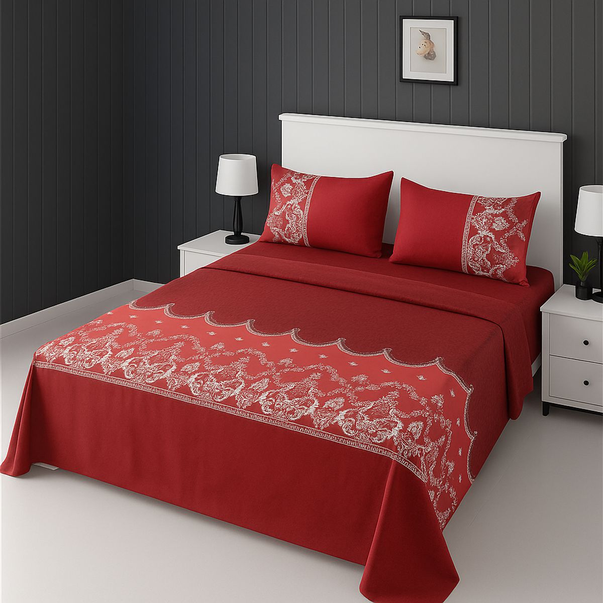 ARMONIA - Sábanas 2 plazas estilo 770 clásicas 144 hilos