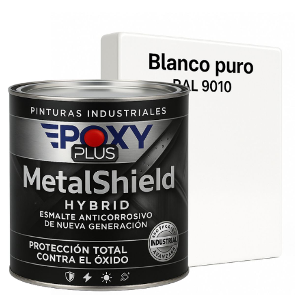 EPOXY - Pintura Anticorrosiva  MetalShield™ Hybrid - 1/4 GALON - BLANCO PURO