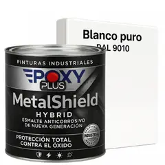 EPOXY - Pintura Anticorrosiva MetalShield™ Hybrid - 1/4 GALON - BLANCO PURO