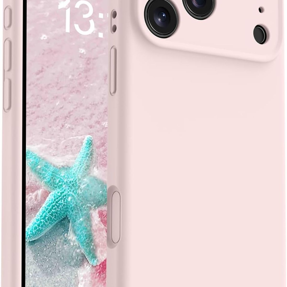 COMPUTECH - Funda / Carcasa Premium Para iPhone 17 Pro Max Color Rosa Antihuellas