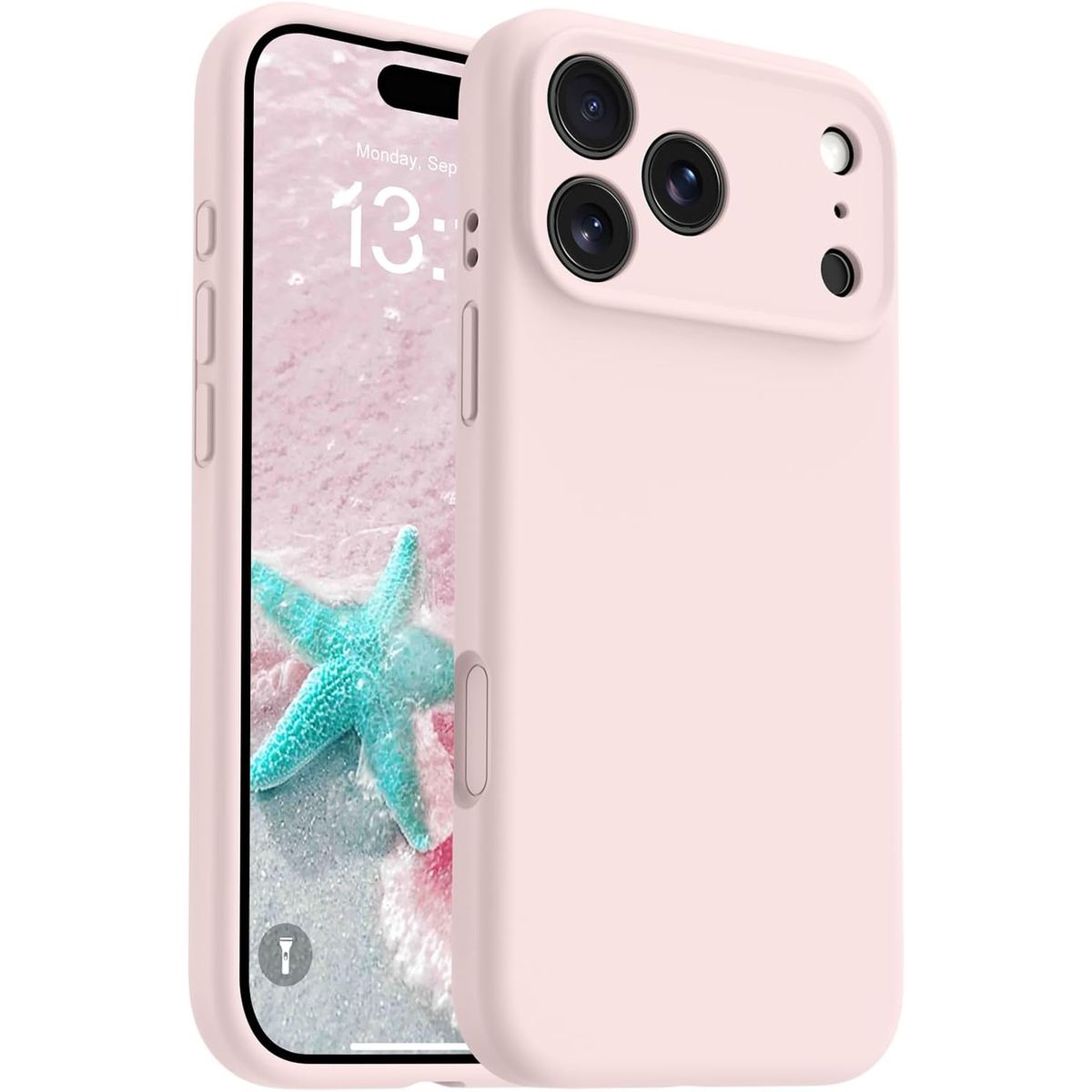 COMPUTECH - Funda / Carcasa Premium Para iPhone 17 Pro Max Color Rosa Antihuellas
