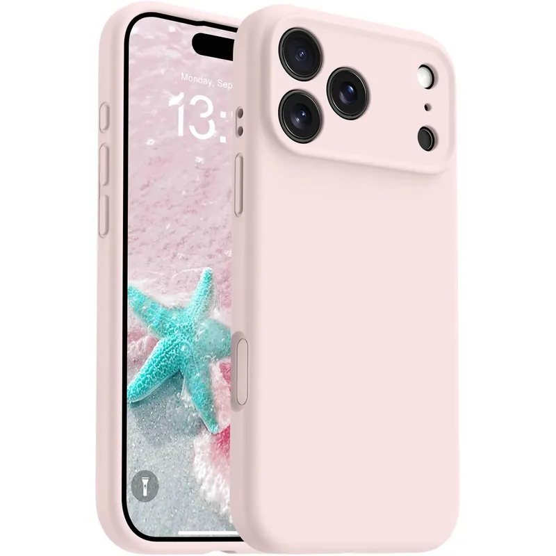 COMPUTECH - Funda / Carcasa Premium Para iPhone 17 Pro Max Color Rosa Antihuellas