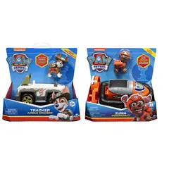 PAW PATROL - Pack Vehículo Básico Tracker + Zuma