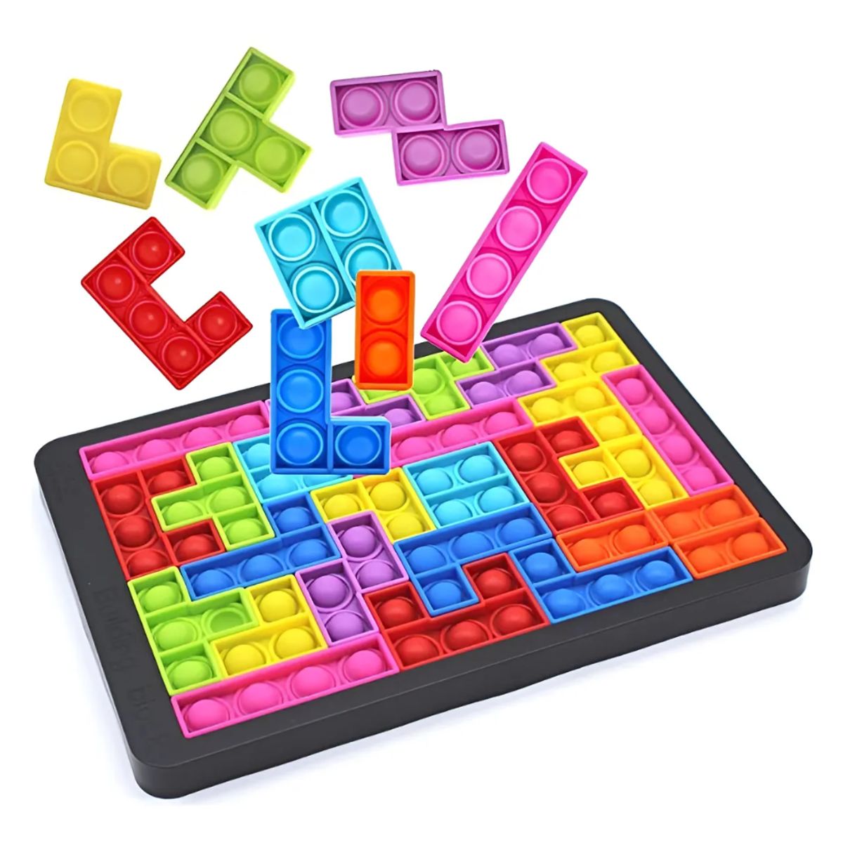 GENERICO - Juguete Sensorial Tetris Game Building Block