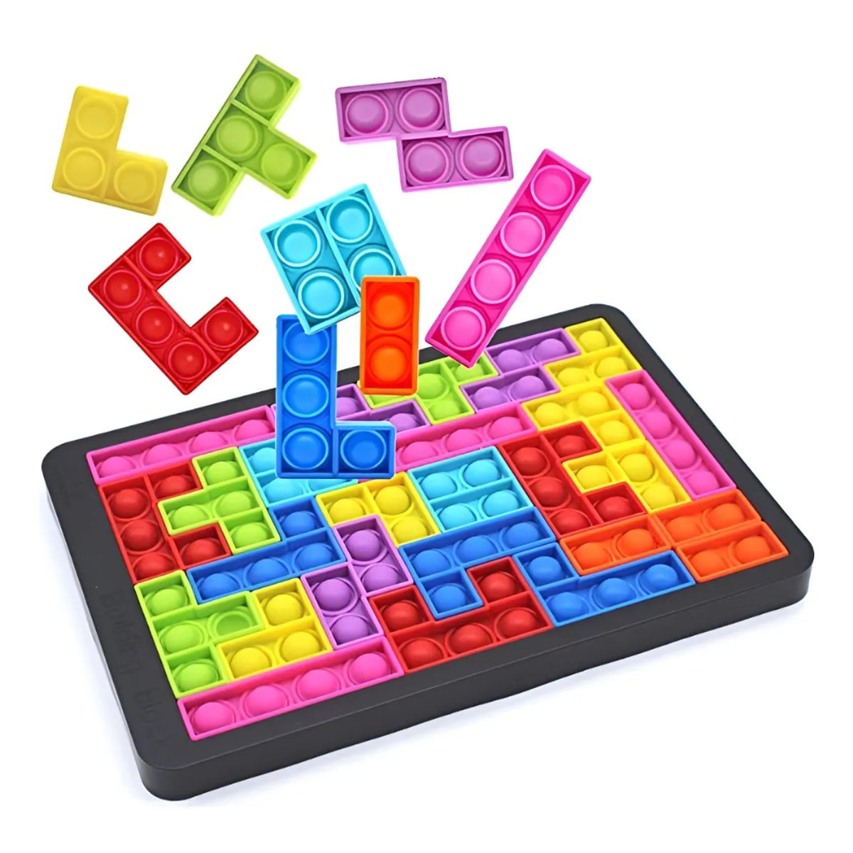 GENERICO - Juguete Sensorial Tetris Game Building Block