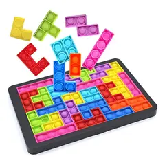 GENERICO - Juguete Sensorial Tetris Game Building Block
