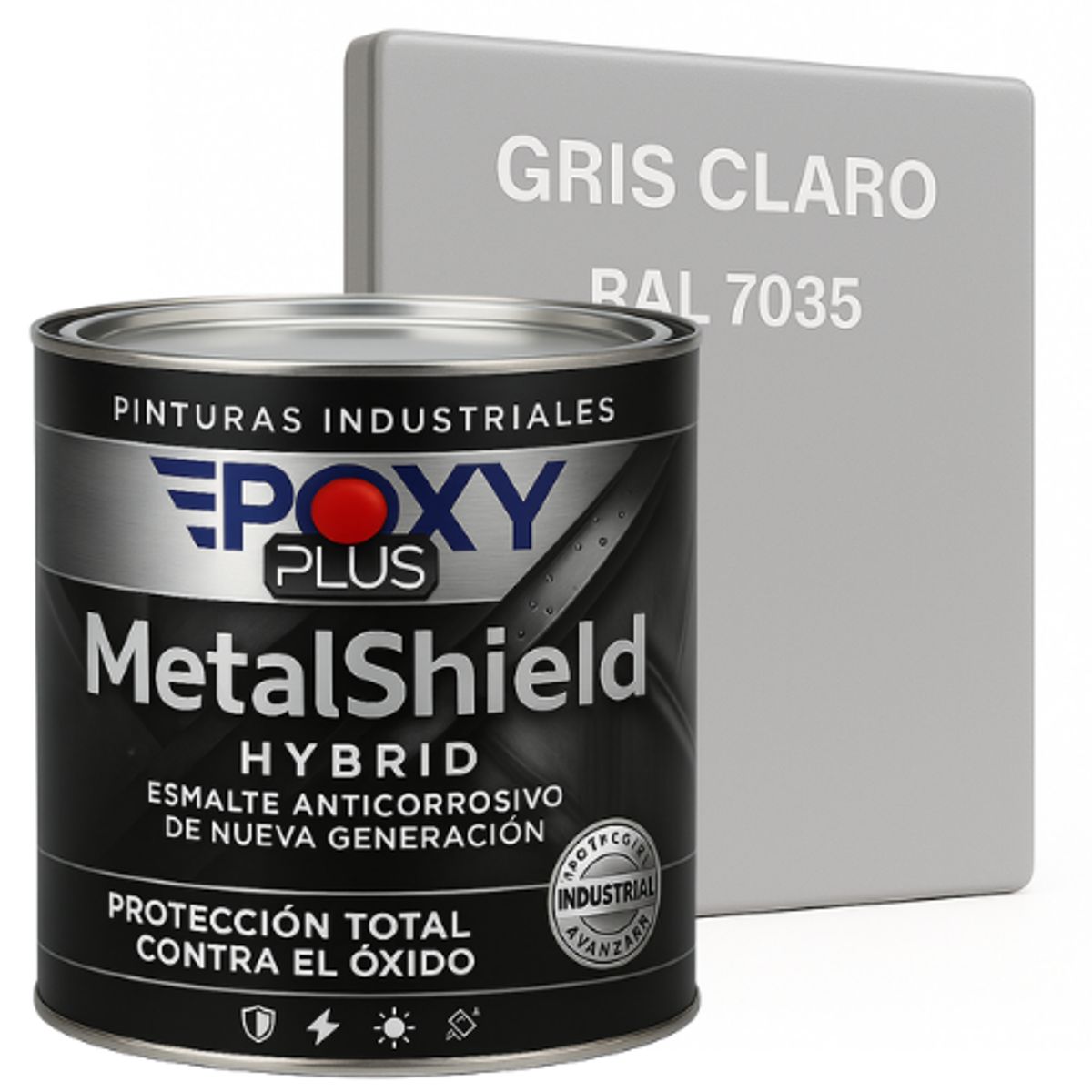 EPOXY - Pintura Anticorrosiva  MetalShield™ Hybrid - 1/4 GALON - GRIS CLARO
