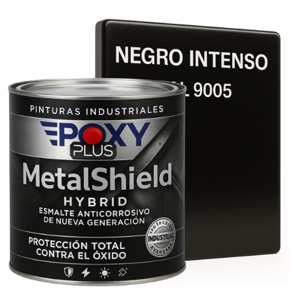 EPOXY - Pintura Anticorrosiva  MetalShield™ Hybrid - 1/4 GALON - NEGRO INTENSO