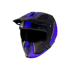 MT - Casco Para Moto StreetFighter SV Twin Azul Mate