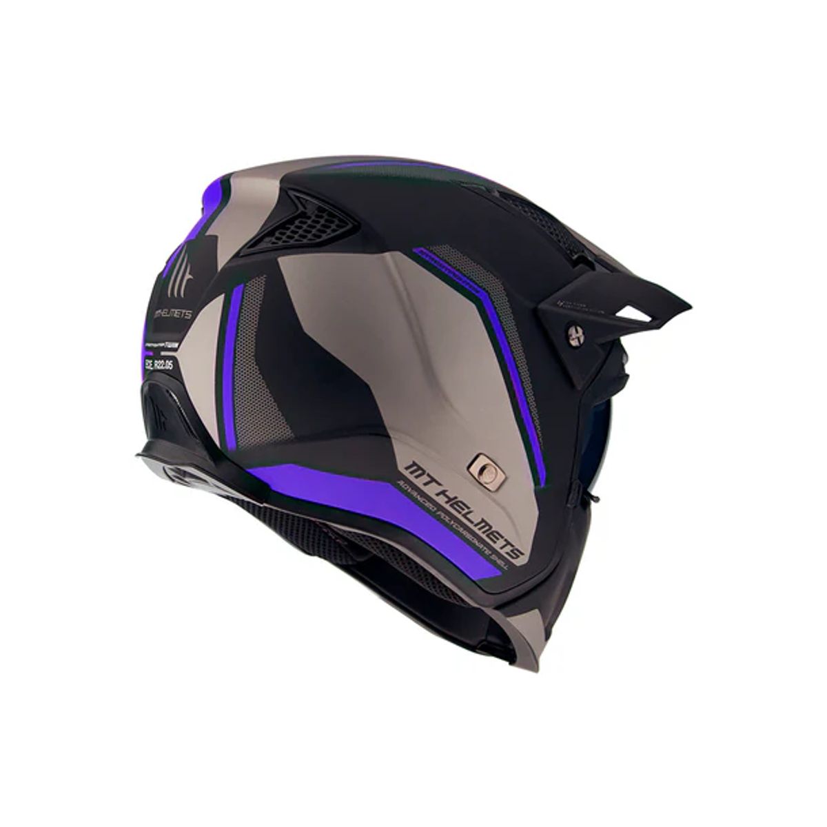 MT - Casco Para Moto MT StreetFighter SV Twin Azul Mate_.