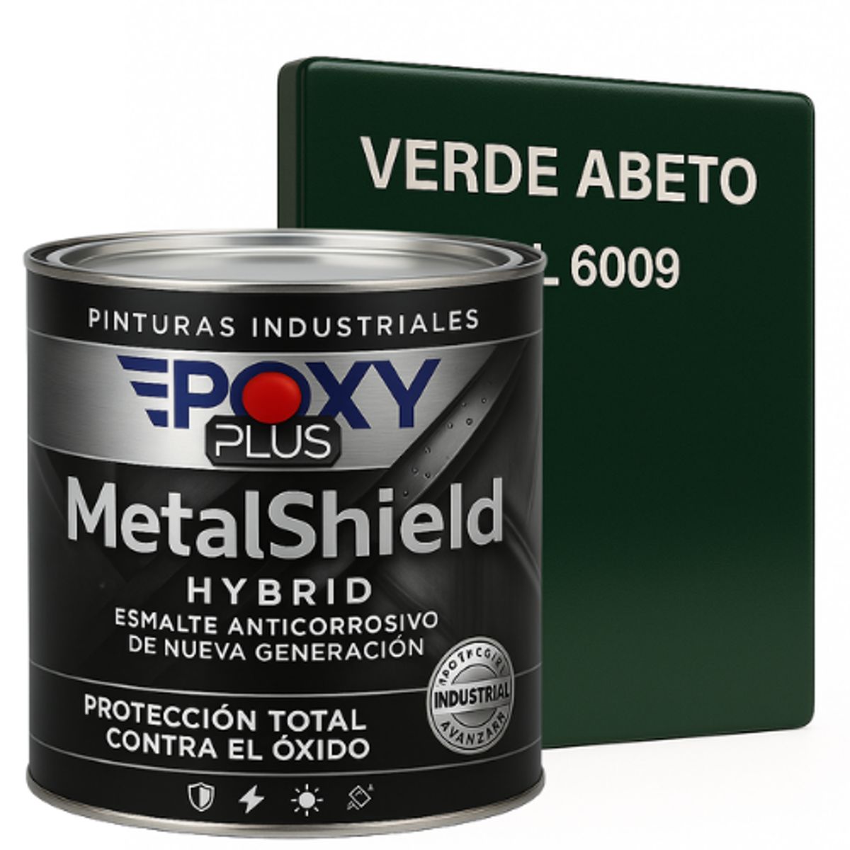 EPOXY - Pintura Anticorrosiva  MetalShield™ Hybrid - 1/4 GALON - VERDE ABETO