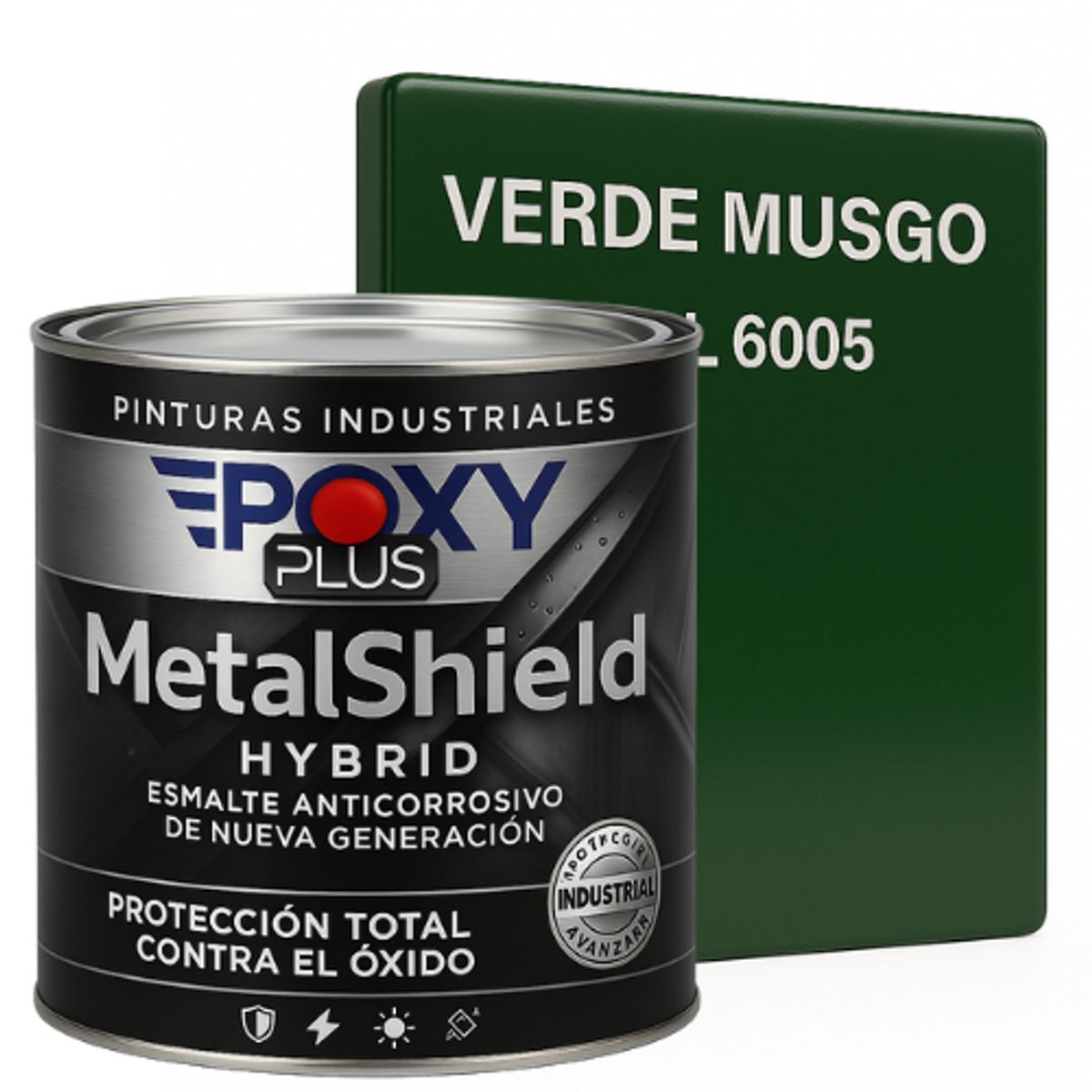 EPOXY - Pintura Anticorrosiva  MetalShield™ Hybrid - 1/4 GALON - VERDE MUSGO