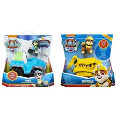 PAW PATROL - Pack Vehículo Básico Rex + Rubble