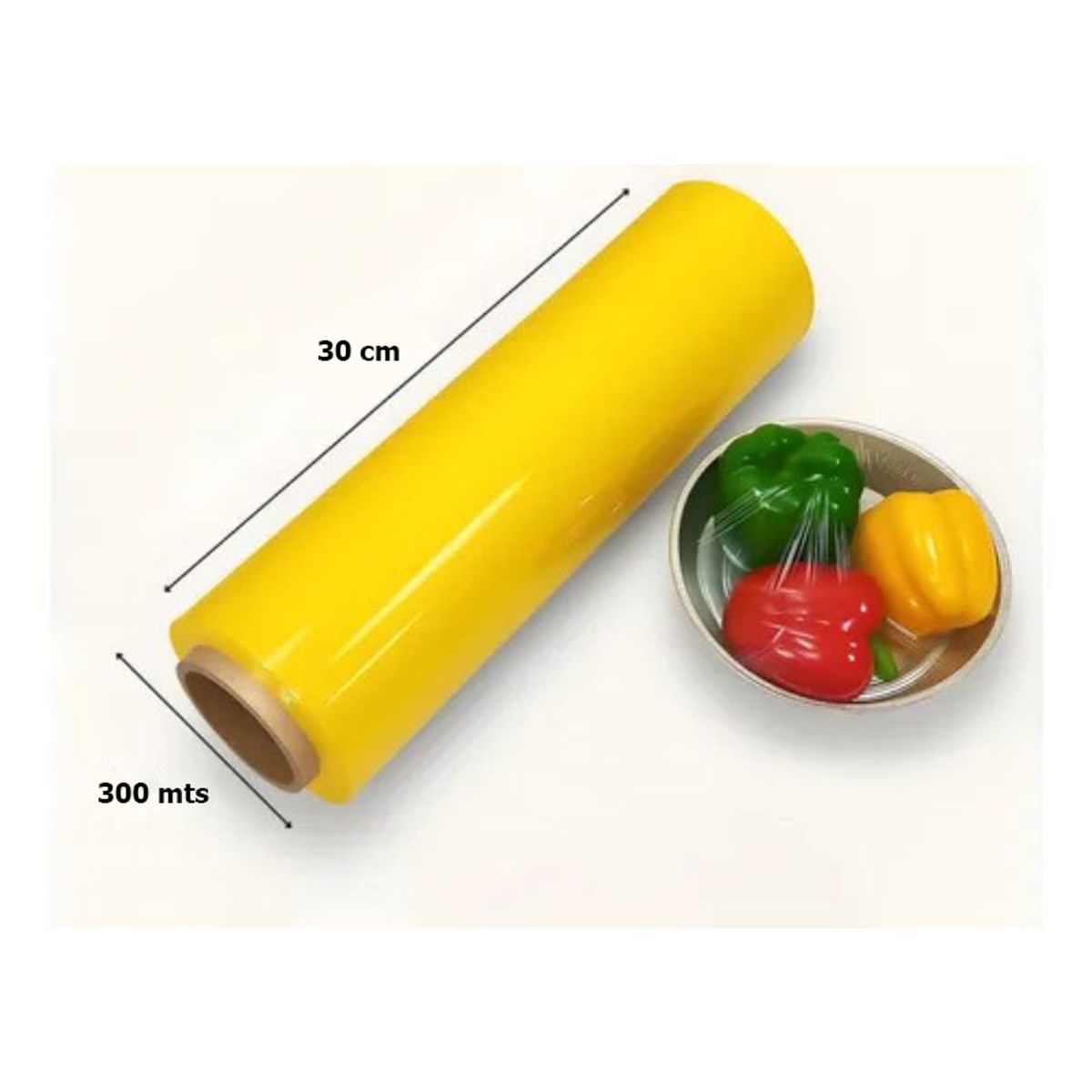 GENERICO - Film Plástico Alusa Rollo Para Cocina 30cms X 300mts