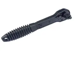 GENERICO - Llave Mandril 2 En 1 Chicharra Doble Para Taladro 10 Y 13mm Negro