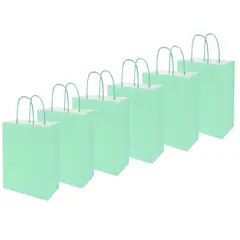 MOTARRO - Pack 12 Bolsas Ecológicas De Papel Colores 22cmX16cmX8cm