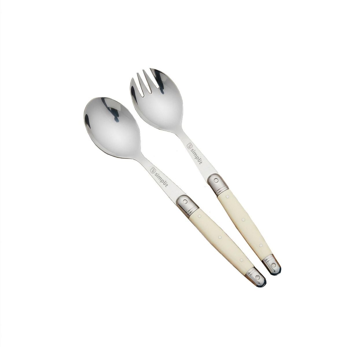 SIMPLIT - Set de Cucharas Ensalada Versalle Acero Inoxidable Simplit