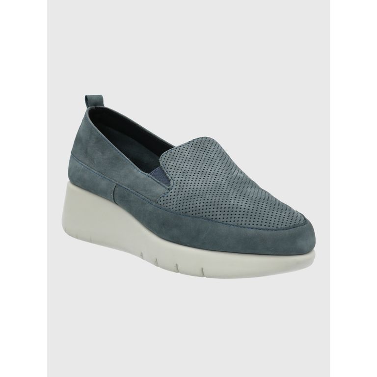 Zapato Mujer Cuero Fly Jump Azul