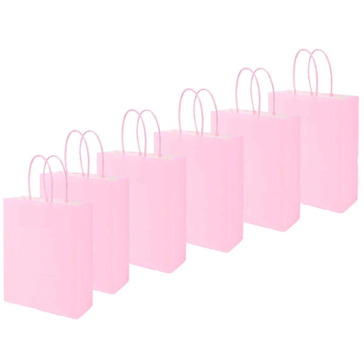 MOTARRO - Pack 12 Bolsas Ecológicas De Papel Colores 22cmX16cmX8cm