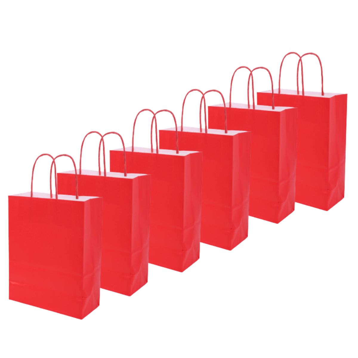 MOTARRO - Pack 12 Bolsas Ecológicas De Papel Colores 22cmX16cmX8cm