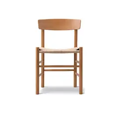 GENERICO - Pack De 2 Sillas Comedor De Madera Asiento Cuerda LF9-14