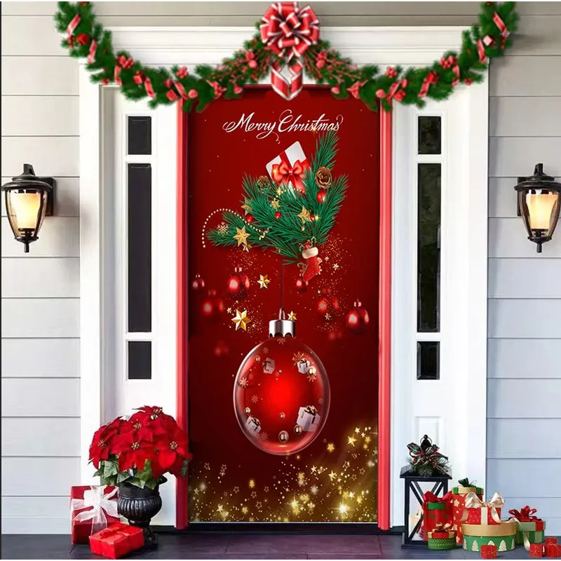 GENERICO - Funda Navidad Para Puerta Decoración Varios Modelos