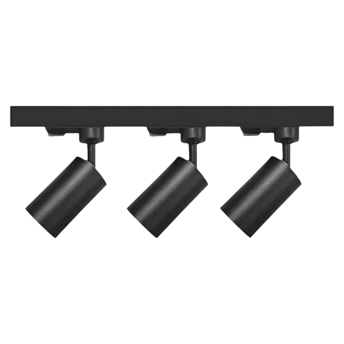 AVC Y VELL MAX - Lámpara 3 Focos Negros 7W Luz Neutra Con Riel de 50cm