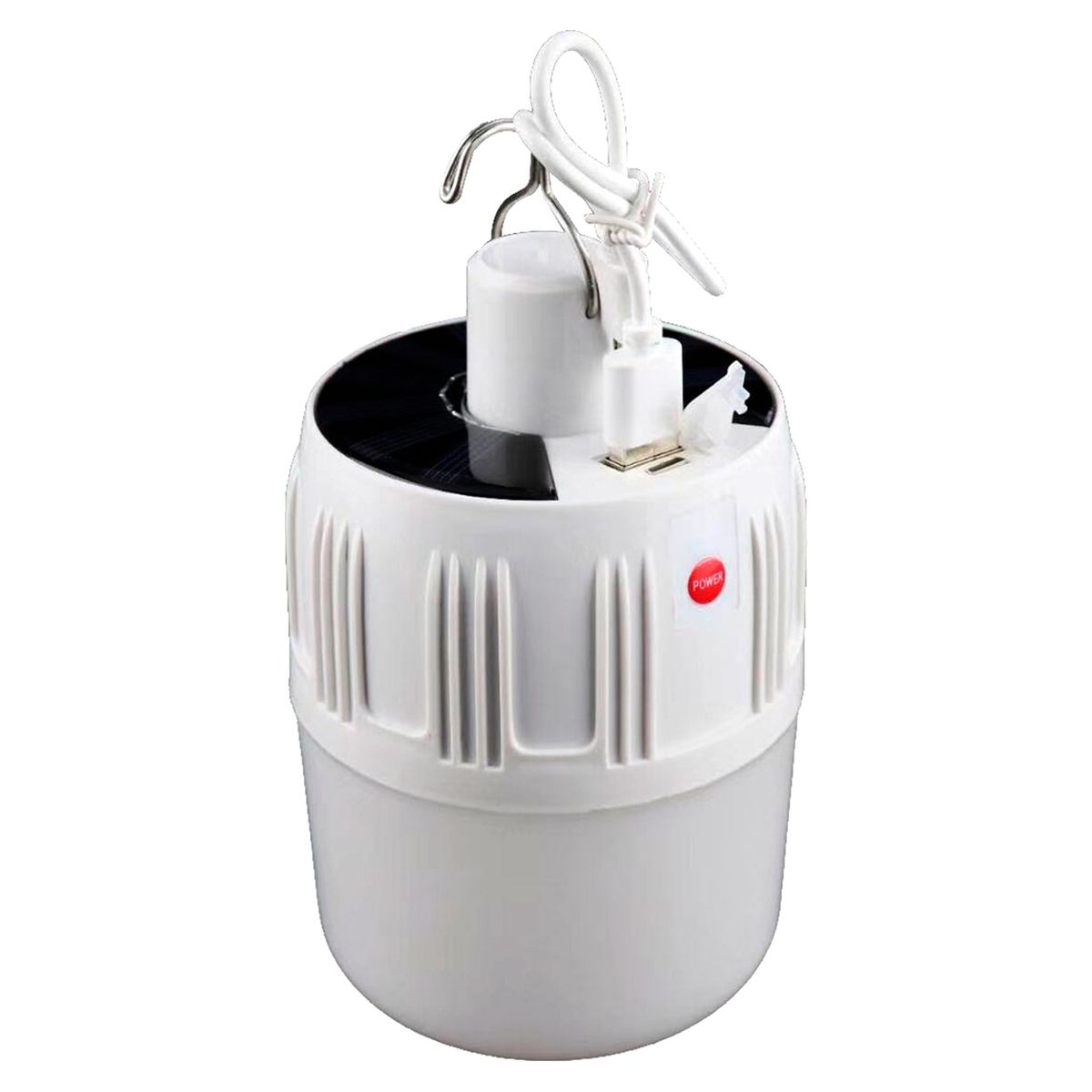 ASIAMERICA - Lámpara LED Solar con Control Remoto Blanco