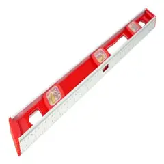 MAKAWA - NIVEL DE ALUMINIO 24 ROJO CON IMAN MAKAWA.