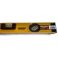 MAKAWA - NIVEL DE ALUMINIO 14 AMARILLO CON IMAN