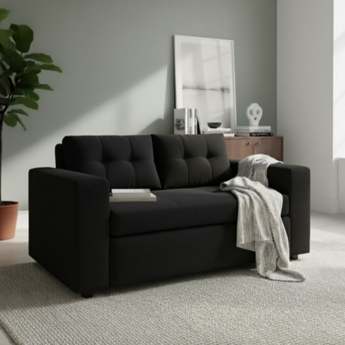 FLOBAL - Sofá 3 Cuerpos Florencia - Tela Repelente a Líquidos