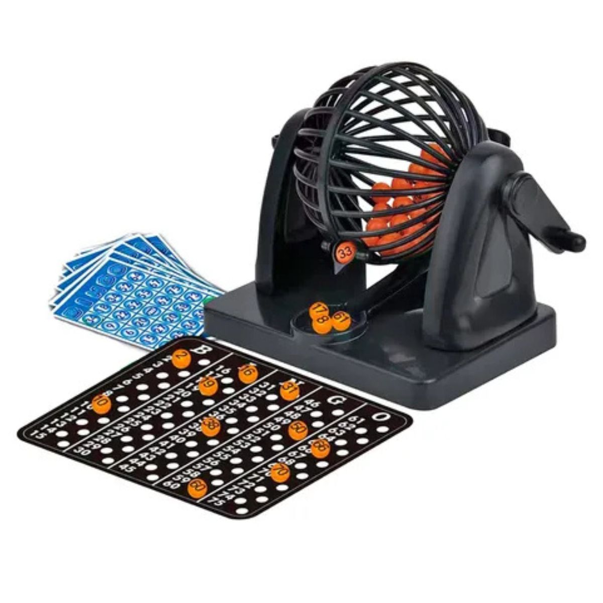 BINGO - Bingo Lotto 75 números con bolillero y 10 cartones