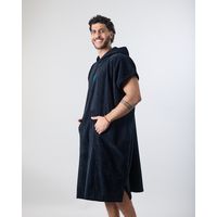 Toalla poncho Adulto de Playa Surf NEGRO XV0066