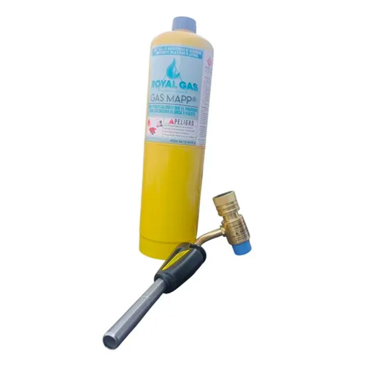 GENERICO - Pack Soplete Punta Giratoria Enc Auto + Gas Mapp S Plata