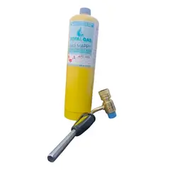 GENERICO - Pack Soplete Punta Giratoria Enc Auto + Gas Mapp S Plata