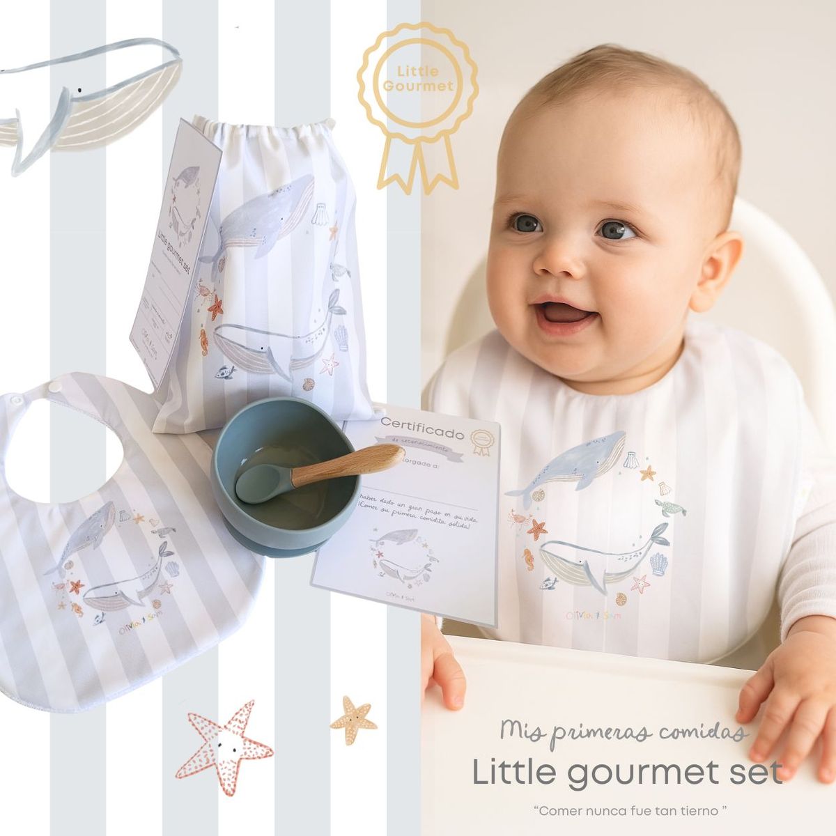 OLIVIA Y SAM - LITTLE GOURMET SET  REGALO BABY SHOWER