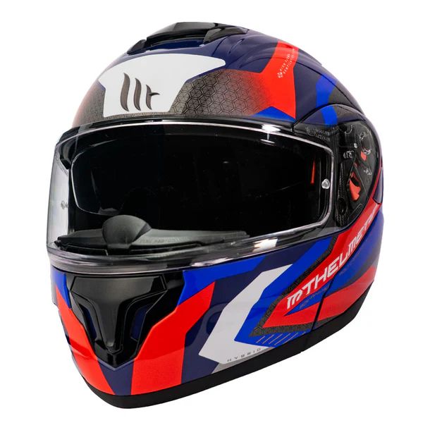 Casco FU401 Atom SV Hibrido B7 Azul Brillo + Fogoff mt-v-16 #0000FF S
