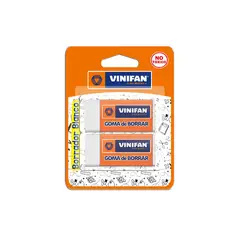 GENERICO - Goma de Borrar Chica Blanca Vinifan - Blister 2 uds