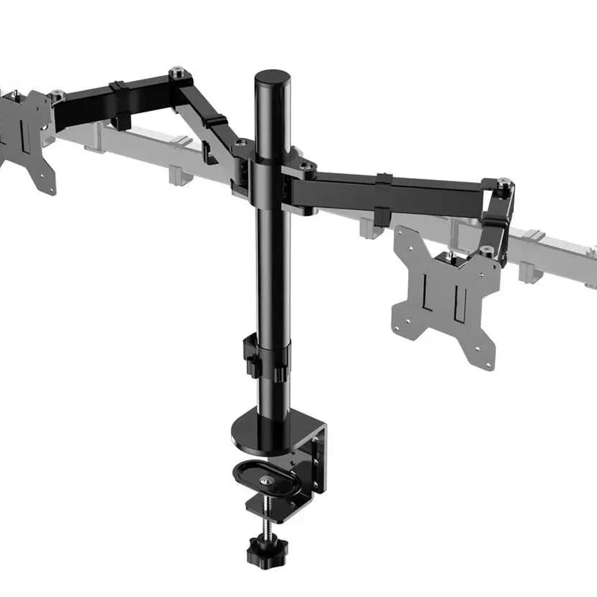 GENERICO - Brazo Soporte Monitor Base Para Monitor Doble Alzador pantalla