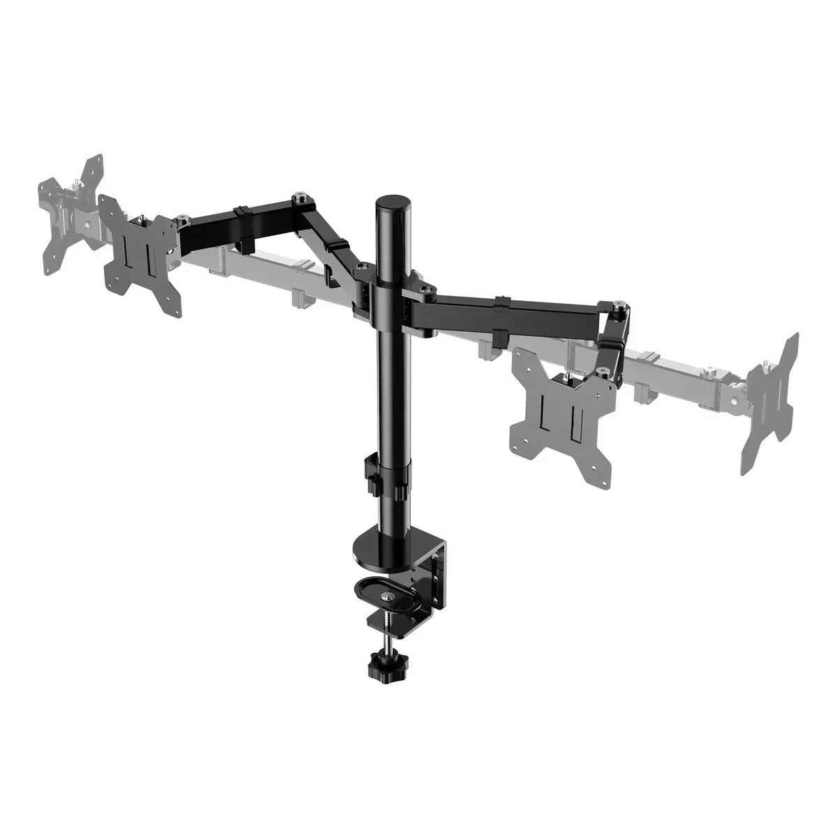 GENERICO - Brazo Soporte Monitor Base Para Monitor Doble Alzador pantalla