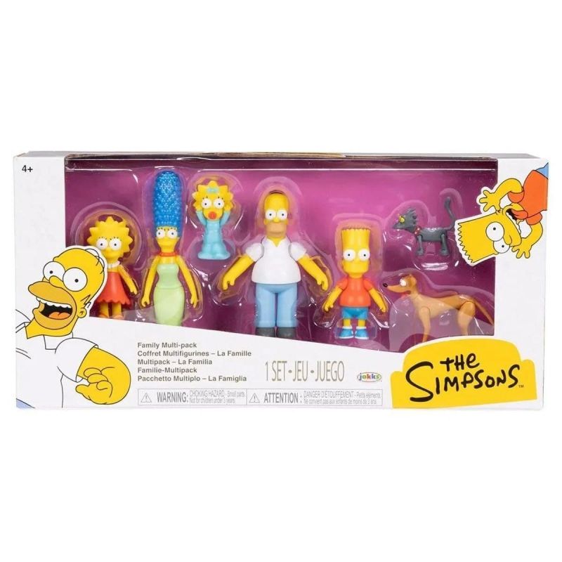 GENERICO - JAKKS 175394 LOS SIMPSONS PACK DE 5 FIGURA 25 PULGADAS