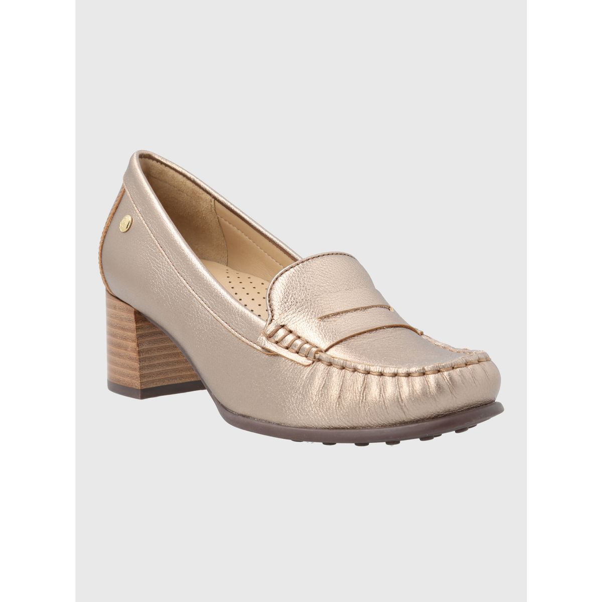 HUSH PUPPIES - Zapato Cuero Mujer Cardi Metalizado HUSH PUPPIES