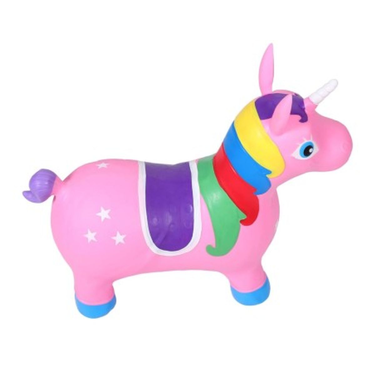 CITYSHOP - Pony Unicornio Saltarín Rosado Juguete Inflable para Niños