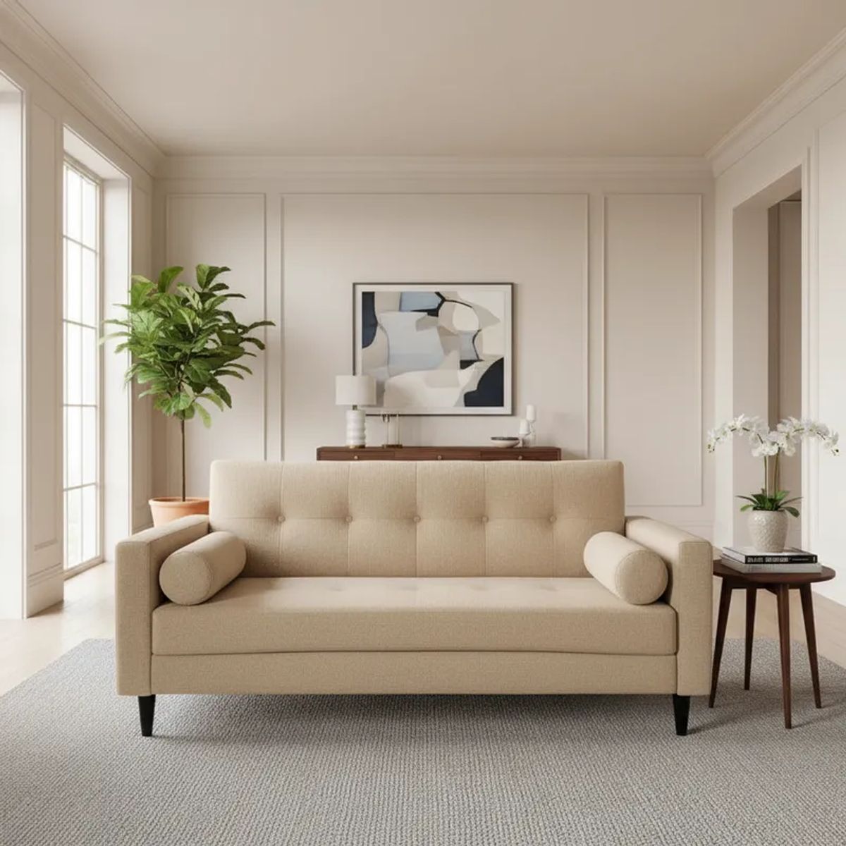 FLOBAL - Sofá 3 Cuerpos Retro